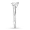 Thumbnail Image 3 of 1/2 CT. Pear-Shaped Diamond Solitaire Engagement Ring in 14K White Gold (I/I2)