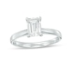 Thumbnail Image 1 of 1 CT. Certified Emerald-Cut Diamond Solitaire Engagement Ring in 14K White Gold (I/I2)