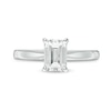 Thumbnail Image 3 of 1 CT. Certified Emerald-Cut Diamond Solitaire Engagement Ring in 14K White Gold (I/I2)