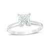 Thumbnail Image 1 of 1-1/4 CT. Certified Princess-Cut Diamond Solitaire Engagement Ring in 14K White Gold (I/I2)