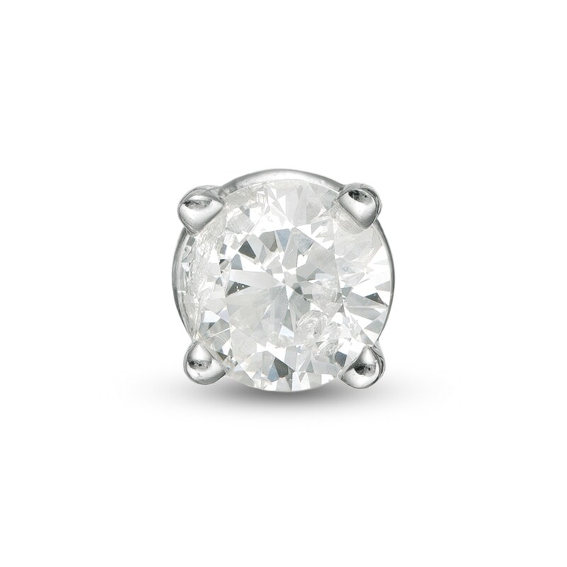 Main Image 1 of 1/5 CT. Diamond Solitaire Single Stud Earring in 14K White Gold (I/I2)