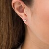 Thumbnail Image 2 of 1/5 CT. Diamond Solitaire Single Stud Earring in 14K White Gold (I/I2)