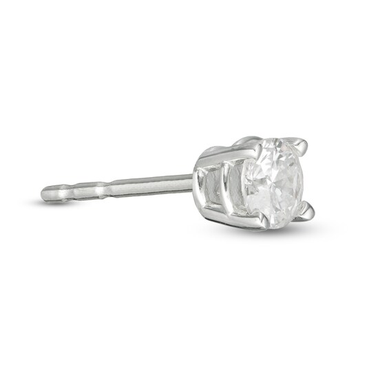 1/5 CT. Diamond Solitaire Single Stud Earring in 14K White Gold (I/I2)