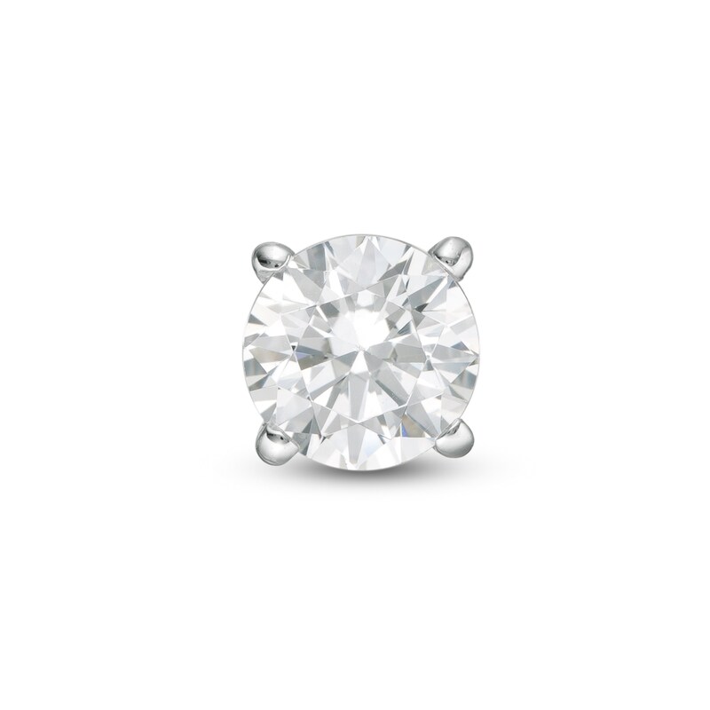 Main Image 1 of 1/3 CT. Diamond Solitaire Single Stud Earring in 14K White Gold (I/I2)