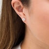 Thumbnail Image 2 of 3/4 CT. Diamond Solitaire Single Stud Earring in 14K White Gold (I/I2)