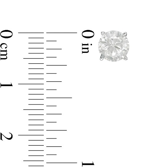 3/4 CT. Diamond Solitaire Single Stud Earring in 14K White Gold (I/I2)