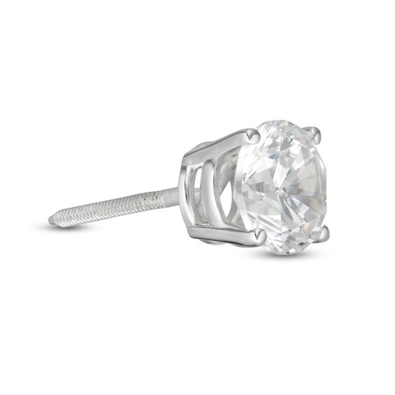 1 CT. Diamond Solitaire Single Stud Earring in 14K White Gold (I/I2)