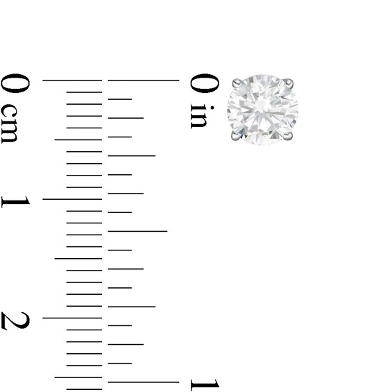 1 CT. Diamond Solitaire Single Stud Earring in 14K White Gold (I/I2)