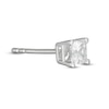 Thumbnail Image 2 of 1/4 CT. Princess-Cut Diamond Solitaire Single Stud Earring in 14K White Gold (I/I2)