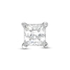 1/3 CT. Princess-Cut Diamond Solitaire Single Stud Earring in 14K White Gold (I/I2)