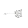 Thumbnail Image 3 of 1/3 CT. Princess-Cut Diamond Solitaire Single Stud Earring in 14K White Gold (I/I2)