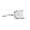 Thumbnail Image 3 of 3/4 CT. Princess-Cut Diamond Solitaire Single Stud Earring in 14K White Gold (I/I2)