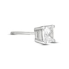 Thumbnail Image 3 of 1/2 CT. Princess-Cut Diamond Solitaire Single Stud Earring in 14K White Gold (I/I2)