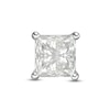 Thumbnail Image 1 of 1 CT. Princess-Cut Diamond Solitaire Single Stud Earring in 14K White Gold (I/I2)