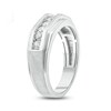 Thumbnail Image 2 of Men's 1/2 CT. T.W. Diamond Seven Stone Geometric Band in 10K White Gold
