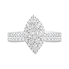 Thumbnail Image 2 of 1 CT. T.W. Composite Marquise Diamond Bridal Set in 10K White Gold