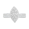 Thumbnail Image 3 of 1 CT. T.W. Composite Marquise Diamond Bridal Set in 10K White Gold