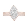 Thumbnail Image 2 of 1 CT. T.W. Composite Marquise Diamond Bridal Set in 10K Rose Gold