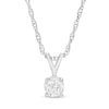 Thumbnail Image 1 of 1/5 CT. Diamond Solitaire Pendant in 10K White Gold (I/I2)