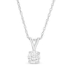 Thumbnail Image 1 of 1/3 CT. Diamond Solitaire Pendant in 10K White Gold (I/I2)