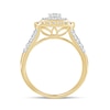 Thumbnail Image 4 of 1 CT. T.W. Diamond Cushion Frame Vintage-Style Engagement Ring in 10K Gold