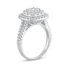 Thumbnail Image 1 of 1 CT. T.W. Diamond Multi-Row Cushion Frame Engagement Ring in 10K White Gold