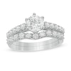 Thumbnail Image 1 of 1-1/2 CT. T.W. Diamond Bridal Set in 10K White Gold
