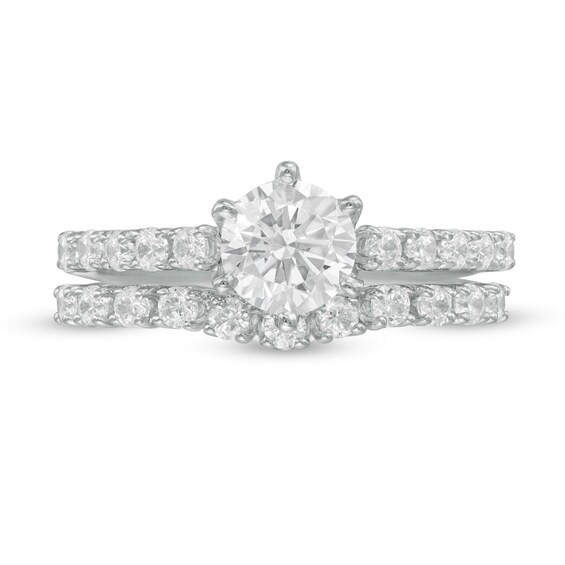 1-1/2 CT. T.w. Diamond Bridal Set in 10K White Gold