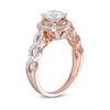 1-3/8 CT. T.W. Diamond Frame Twist Shank Engagement Ring in 10K Rose Gold