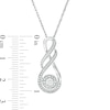 Thumbnail Image 3 of Diamond Accent Infinity Flame Pendant in Sterling Silver