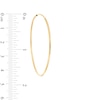 Thumbnail Image 2 of 40.0mm Continuous Tube Hoop Earrings in 10K Gold