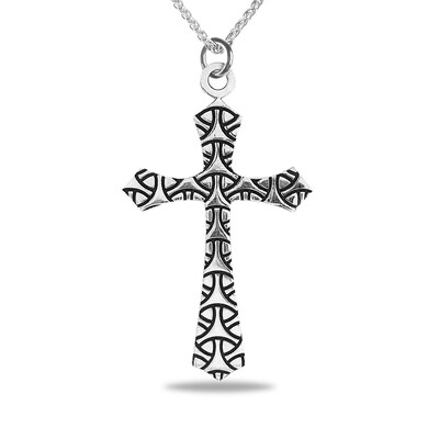 Sterling Silver Holy Matrimony Cross Pendant Sterling Silver Holy Matrimony Cross Pendant