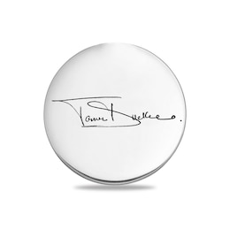 Men's Engravable Your Own Handwriting, Print or Photo Golf Ball Marker in Sterling Silver (1-4 Lines)