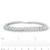 Thumbnail Image 4 of 1/2 CT. T.W. Diamond Double Row S-Link Bracelet in Sterling Silver - 7.25"