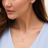 Thumbnail Image 2 of 1/5 CT. T.W. Diamond Cushion Bead Frame Pendant and Stud Earrings Set in Sterling Silver