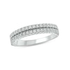 Thumbnail Image 1 of 1/2 CT. T.W. Diamond Double Row Anniversary Band in 10K White Gold