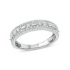 Thumbnail Image 1 of 1/2 CT. T.W. Baguette and Round Diamond Multi-Row Band in 10K White Gold