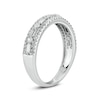 Thumbnail Image 2 of 1/2 CT. T.W. Baguette and Round Diamond Multi-Row Band in 10K White Gold