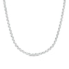 Thumbnail Image 0 of 1/2 CT. T.W. Diamond Tennis-Style "S" Necklace in Sterling Silver - 24"