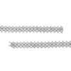 Thumbnail Image 3 of 4.0mm Lab-Created White Sapphire Triple Row Chevron Bracelet in Sterling Silver - 7.25"