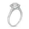 Thumbnail Image 3 of 1/2 CT. T.W. Composite Cushion Diamond Frame Engagement Ring in 10K White Gold