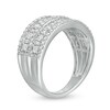 Thumbnail Image 3 of 1 CT. T.W. Diamond Double Row Ring in 10K White Gold