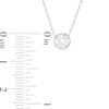 Thumbnail Image 3 of 3/8 CT. Diamond Solitaire Pendant in 10K White Gold (I/I3)