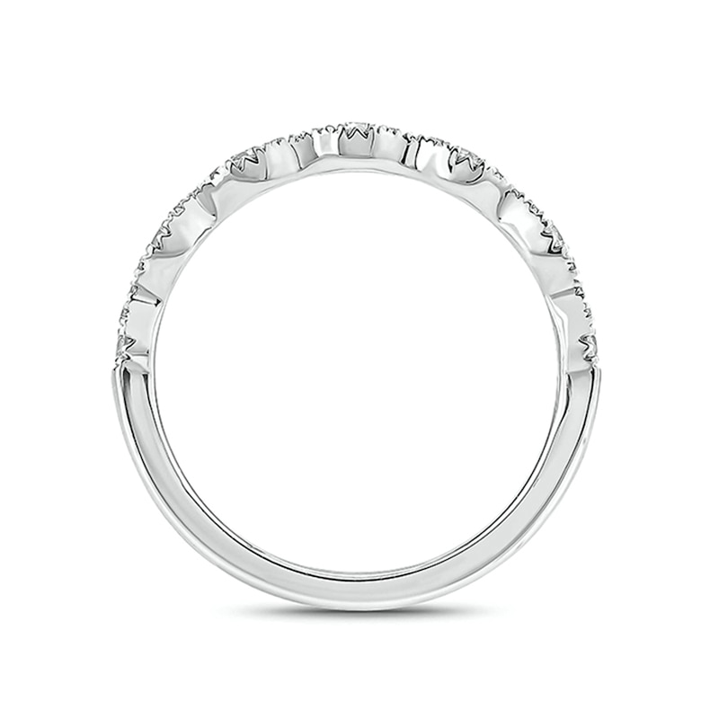 Main Image 4 of 1 CT. T.W. Oval Diamond Frame Vintage-Style Bridal Set in 14K Two-Tone Gold