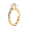 Thumbnail Image 2 of 1 CT. T.W. Diamond Frame Vintage-Style Bridal Set in 10K Gold