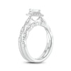 Thumbnail Image 2 of 1 CT. T.W. Pear-Shaped Diamond Frame Art Deco Vintage-Style Bridal Set in 14K Two-Tone Gold