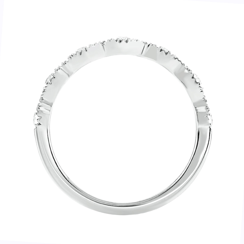 Main Image 4 of 1 CT. T.W. Pear-Shaped Diamond Frame Art Deco Vintage-Style Bridal Set in 14K Two-Tone Gold