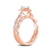 1 CT. T.W. Pear-Shaped Diamond Frame Art Deco Vintage-Style Bridal Set in 14K Rose Gold