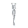 3/4 CT. T.W. Princess-Cut Diamond Twist Shank Engagement Ring in 14K White Gold