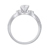3/4 CT. T.W. Diamond Twist Shank Engagement Ring in 14K White Gold